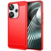 For Xiaomi Poco F6 5G/Redmi Turbo 3 5G Case Carbon Fiber Texture TPU Slim Phone Cover
