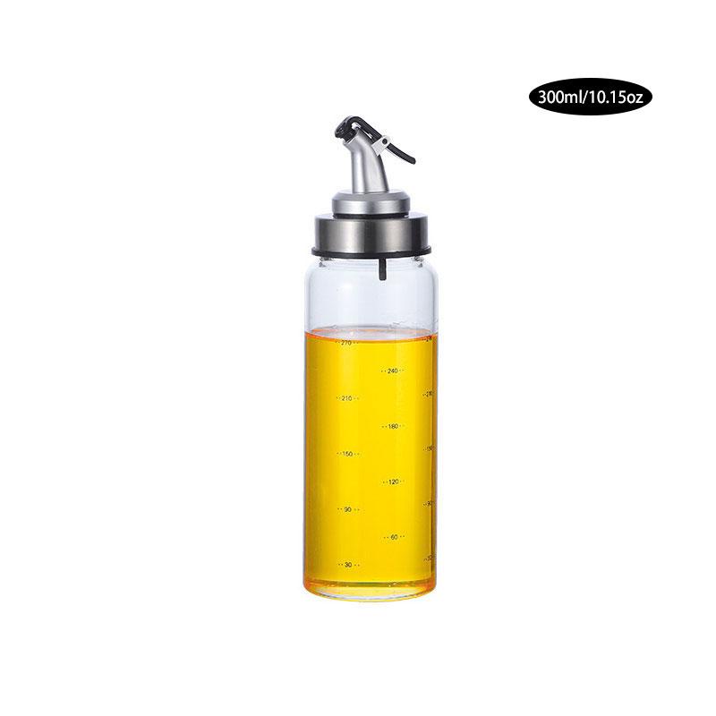 160/200/300/500ML Cooking Seasoning Bottle Dispenser Sauce Bottle Glass Storage Bottles for Oil and Vinegar Creative Kitchen Tools Accessories