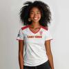 Women's V-neck Short-sleeved T-shirt, Cape Verde Print, Loose Fit, Sports Shirt, Training, Competition, Casual Women's T-shirt
