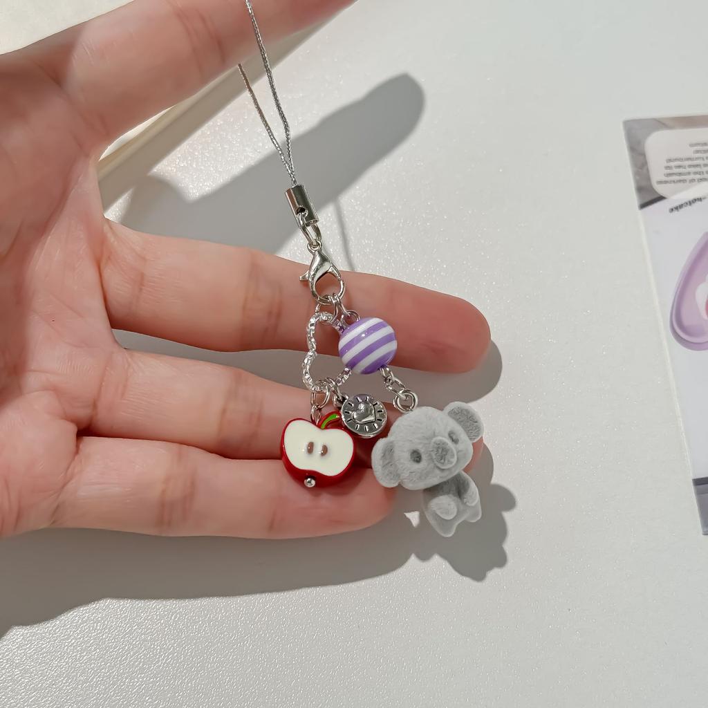 Брелок для ключей Furry Kitten Handmade Y2k Women Fashion Acrylic Animal Plush Bulb Keychain Bag Cushion Gift Keychain Accessories