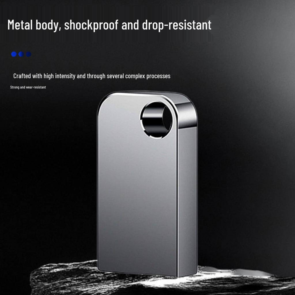 Высокоскоростная автомобильная USB-флешка - 64 ГБ большой емкости, Мини-металлический 32 ГБ портативный USB-флеш-накопитель