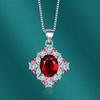 Sace Gems Классический роскошный циркон для женщин кулон ожерелье ювелирные изделия свадебное обещание вечерние подарок