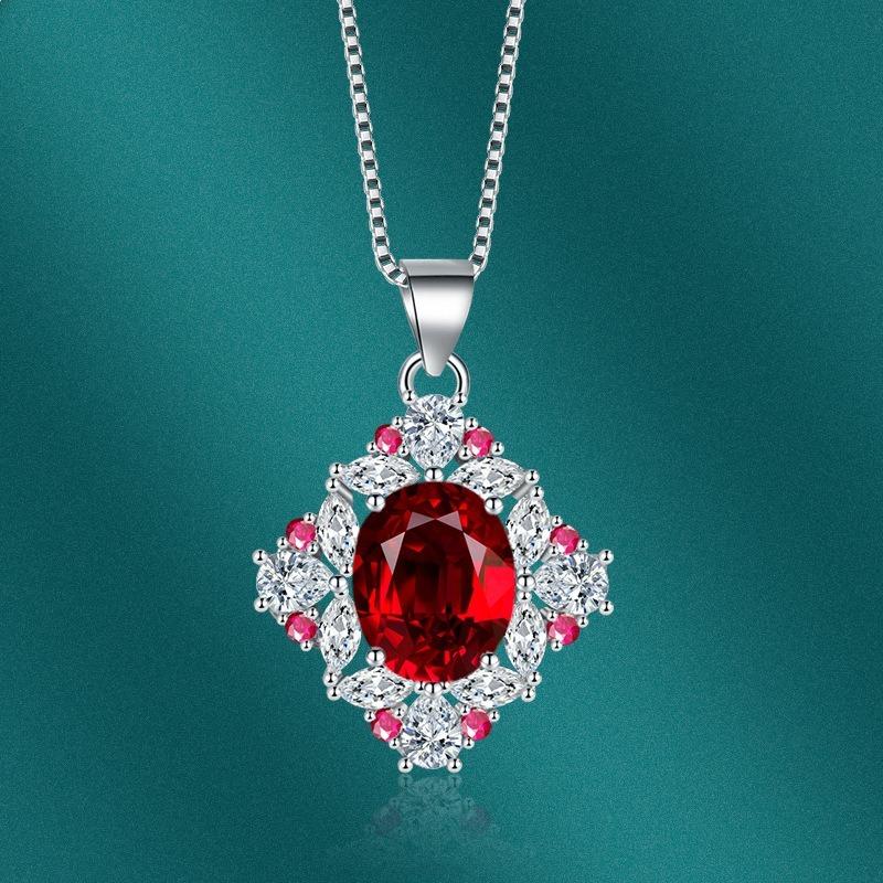 Sace Gems Классический роскошный циркон для женщин кулон ожерелье ювелирные изделия свадебное обещание вечерние подарок