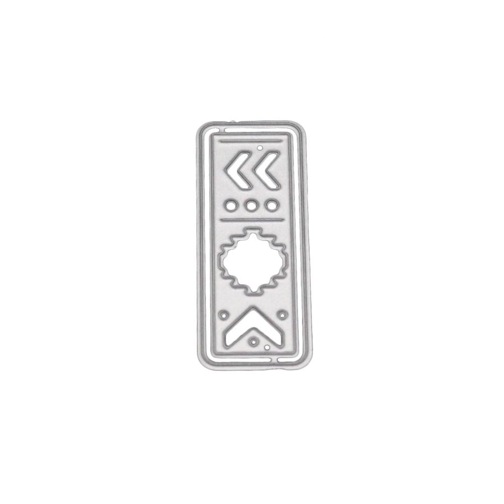 Single Capital Letter Frame Metal Silvery Stencil Embossing Cutting Dies For Diy Scrapbooking Paper Album Cards Making