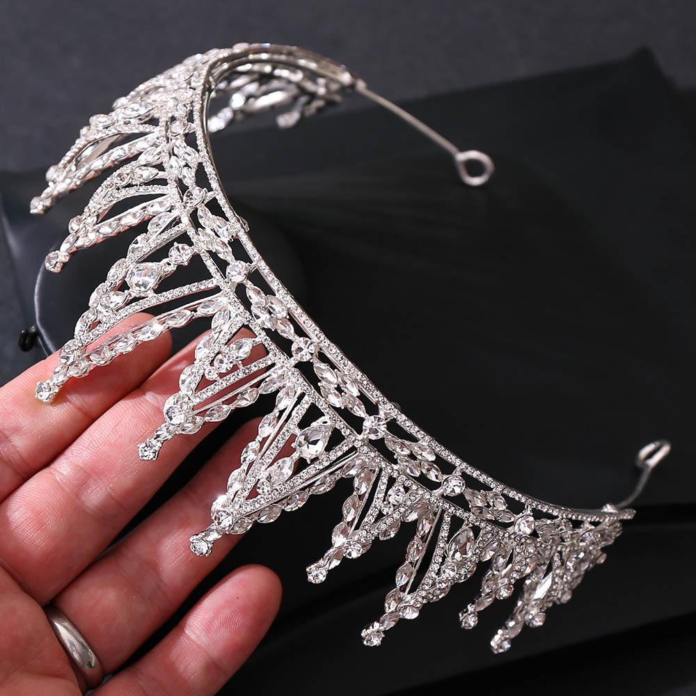 Новый хрустальный свадебный венец из сплава, высококачественные свадебные аксессуары для принцессы, аксессуары для свадебного платья на день рождения