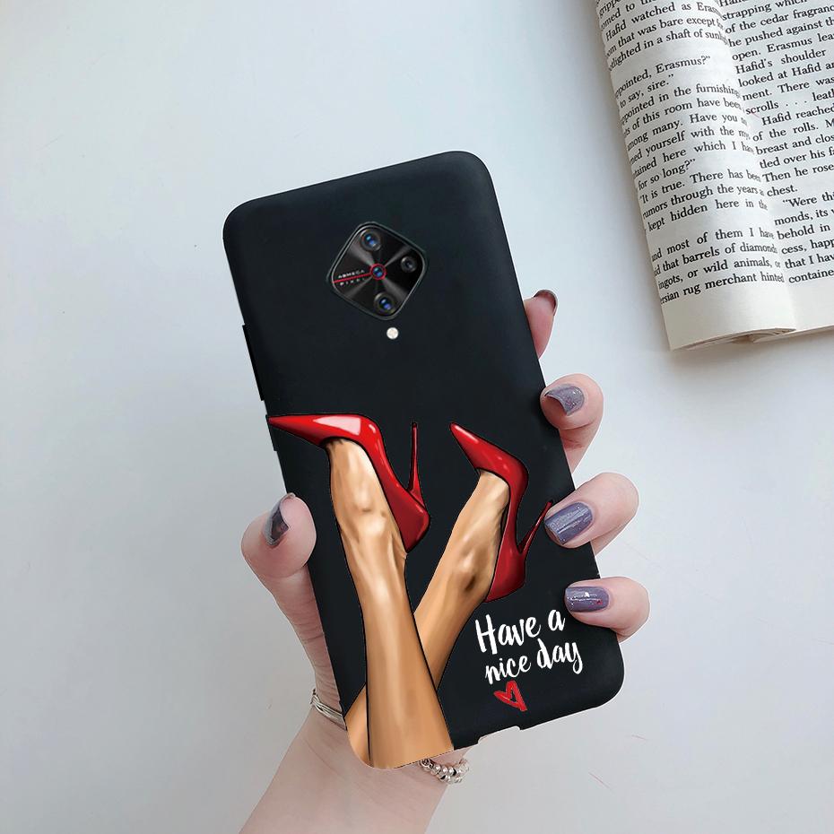 For Vivo S1 Pro Case 1920 For Vivo V17 Russia V1945A V 17 Pro 1909 Back Painted Silicone Shockproof Cover Soft Phone Bumper Case