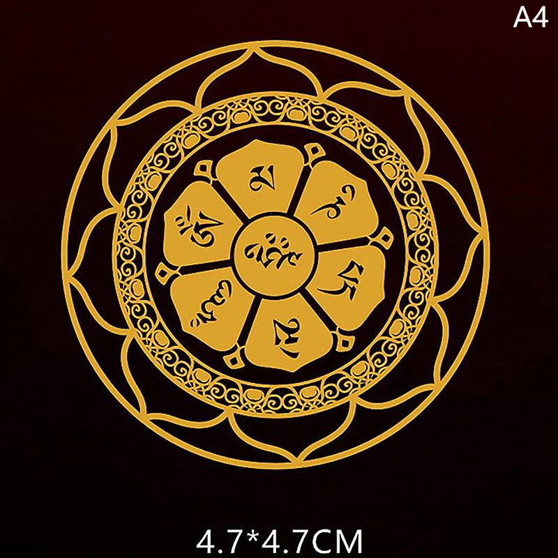 Буддизм Национальные Традиционные Перевалочные Счастливые Богатства Культура Символ Наклейки Мобильные Телефоны Металлические Наклейки