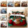 3D Christmas Bedding Set Christmas Gift Quilt Cover Pillow Case 2 or 3 AU/EU/DE/ES Full Size Soft Home Decoration