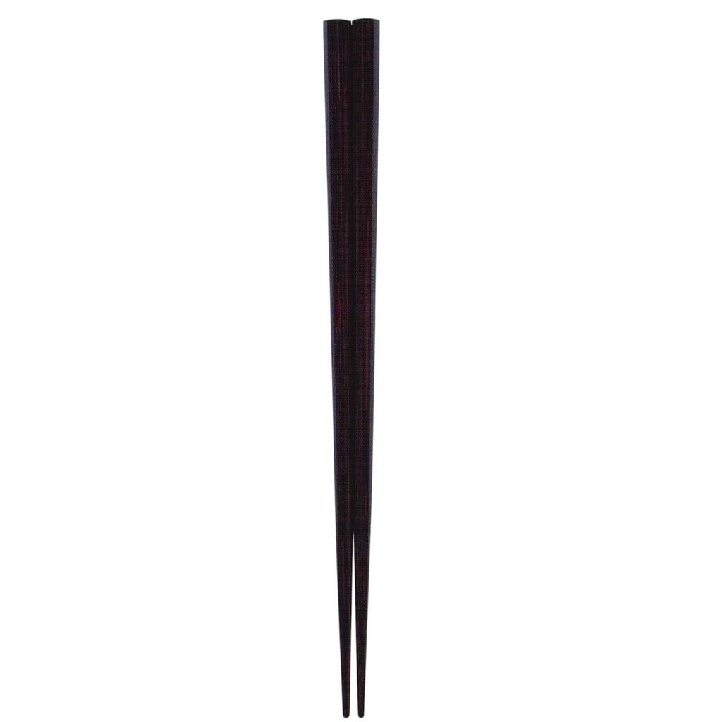 Tanaka Hashiten Octagonal Vermilion Chopsticks 604459 Brown 23cm Wabi-Sabi No.