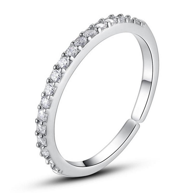 2022 Korean Fashion Women's Diamond Flash Open Ring - Stylish Hollow Design