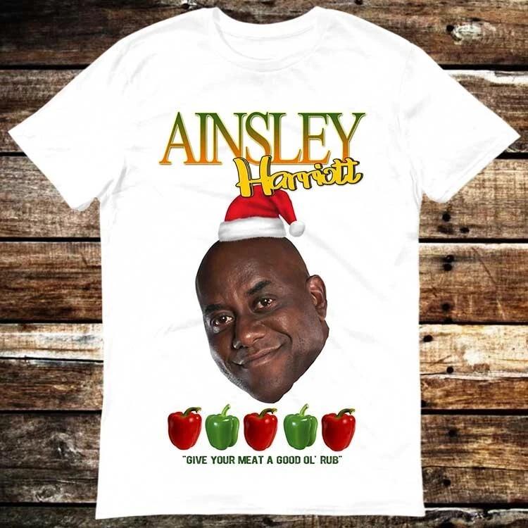Ainsley Harriott Have A Holly Jolly Christmas Xmas T Shirt 6289