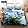 Gardenia Bedding Set, 3Pcs Duvet Cover Set, Soft Comfortable Breathable Duvet Cover, For Bedroom Guest Room Decor