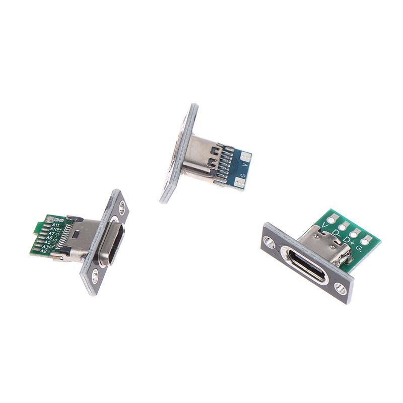 Разъем Зарядки USB Type C Розетка Коннектор 2-контактный 2P 4P Водонепроницаемый Разъем на Плате с Пайкой Разъем Мама