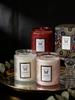 Elegant Embossed Glass Candle Set - Smokeless Soy Wax Aromatherapy for Home