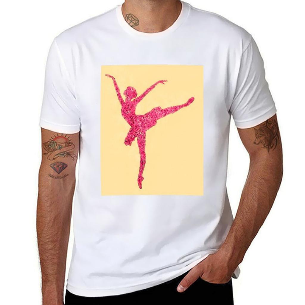 Color Abstract Ballerina Tshirt Large Size Breathable Tee