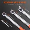 Torque Wrench, 3/8-inch Drive Click Torque Wrench 10-80ft.lb/14-110n.m, Dual-Direction Adjustable Torque Wrench Set, Mechanical Dual Range Scales