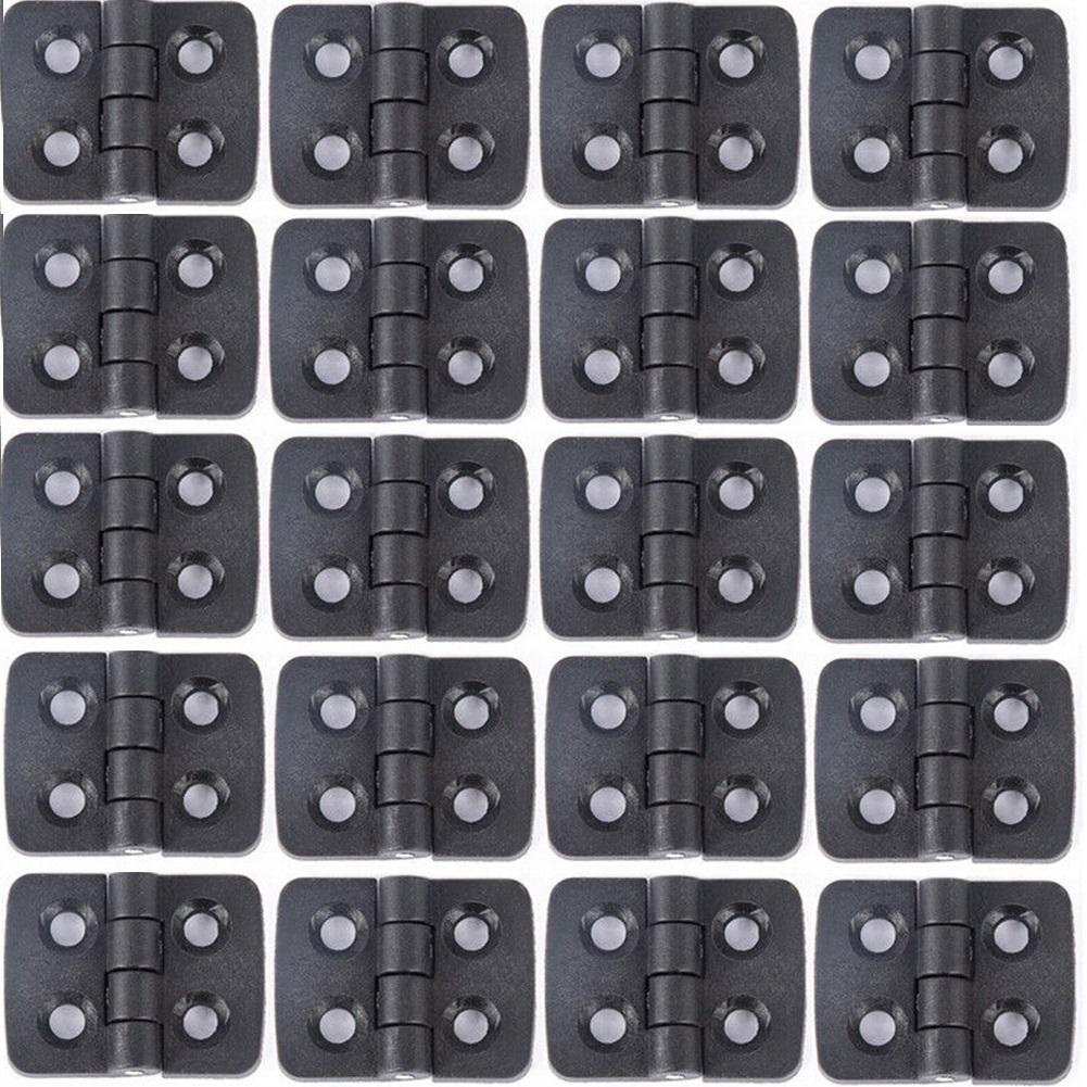 10Pcs Door Hinges plastics Black Door Bearing Butt Cabinet ABS Hinge Home Furniture Hardware Door Hardware