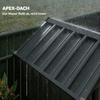 Metal Tool Shed 1,17 m², Storage Shed with Gable Roof, Ventilation, Lock, Gloves, 122 x 121 x 192 cm