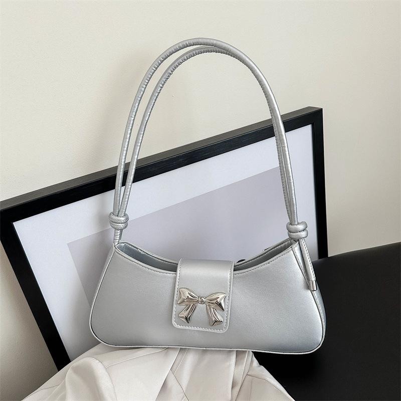 Сумка-бантик женская 2024 новая модная корейская версия нишевый дизайн текстура цепочка сумка на плечо подмышку