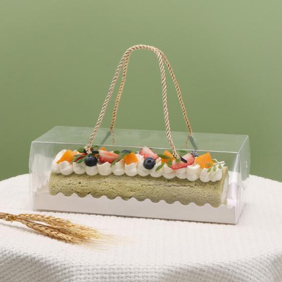 20 шт. ПЭТ упаковочные коробки водонепроницаемые удобные прозрачные дизайн торт