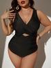 Beach Swimsuit Solid Color One-piece Swimsuit For Women