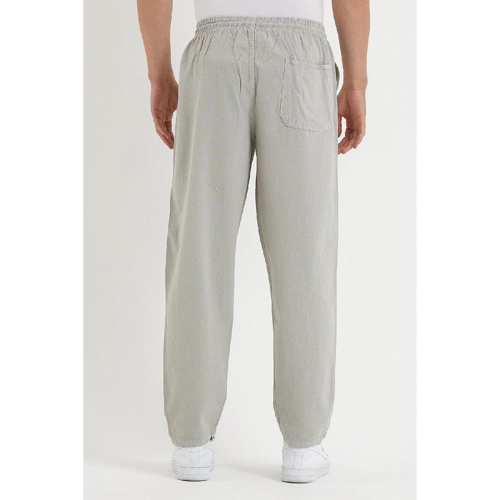 Черные мужские льняные брюки 1480