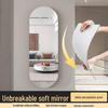 Wall-Mounted Acrylic Mirror: Punch-Free, Self-Adhesive, High-Definition Full-Length Dressing Mirror for Bedroom.