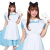Прозрачный камень Party City Косплей Алиса Платье светло-голубое женское