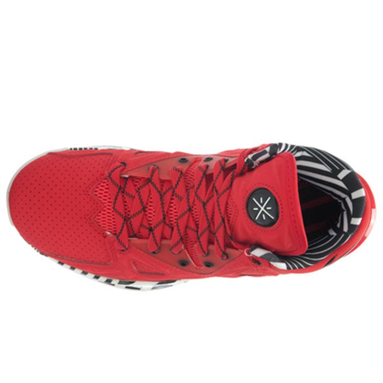 Li Ning WOW 2 Модные Нескользящие Легкие Средние Баскетбольные Кроссовки Мужские Красный Черный Белый ABAJ003-9