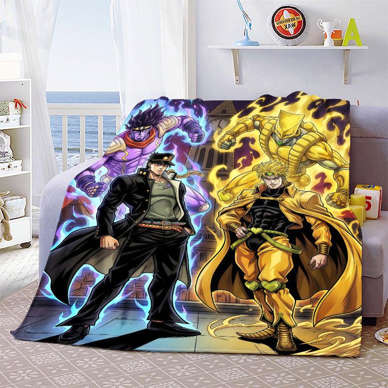 JoJo's Bizarre Adventure Уютный Плед Фланелевый Плед Мягкий Теплый Легкий Плед для Дивана Кровати Декор Дома -QJY