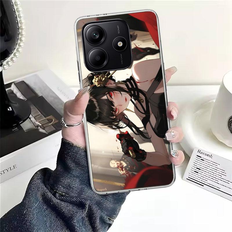 S-Spy Family Yor F-Forger Soft Phone Case For Xiaomi Redmi Note 15 14 14S 13 12 Pro Plus 12S 11 11S 11E 10 10S 11T 5G Fundas Coq