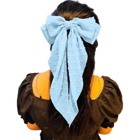 Лента с кисточкой, жаккардовый декор, весенняя заколка для волос, Нескользящая элегантная двойная большая бант, декор, заколка для волос для девочек, аксессуары для волос