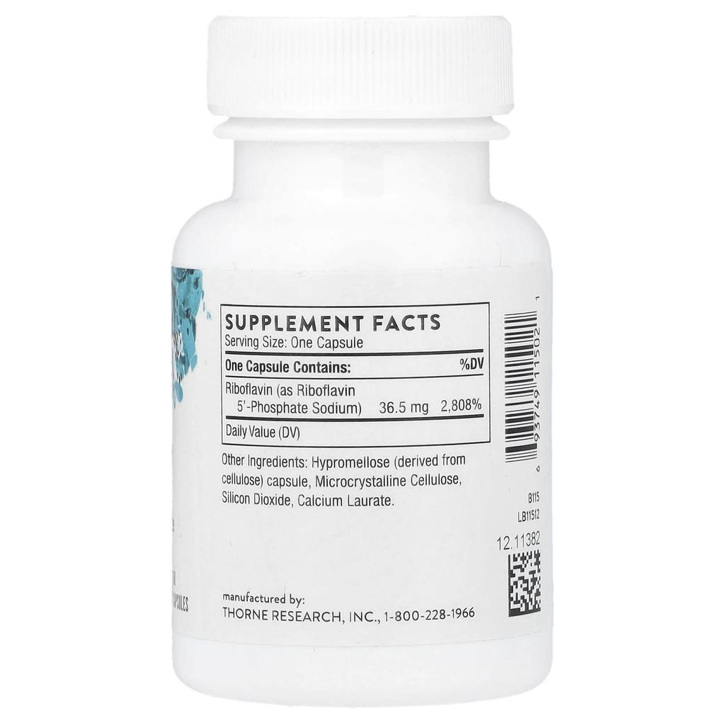Thorne Riboflavin 5' Phosphate, 60 Capsules