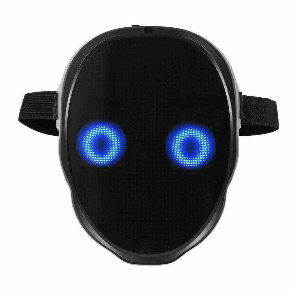 LED Face Cover Unisex Colorful High Brightness LED Light Scary Skull Face Cover for Parties