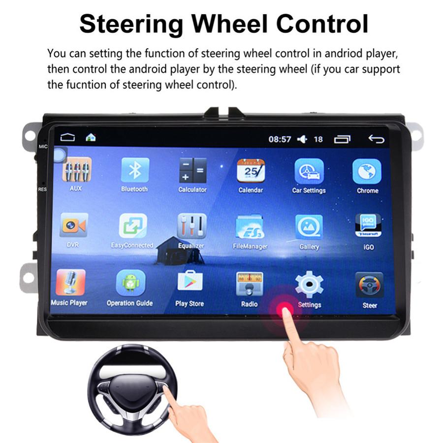 9" Android 6.0 2-DIN 1080P GPS WiFi MP5 VW Плеер