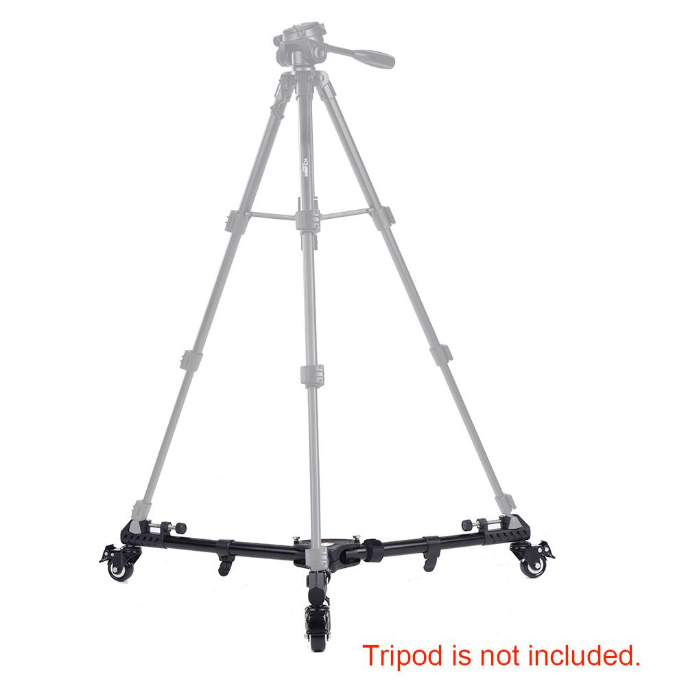VX 600 Pro 3 Колеса Штатива Шкив Универсальный Складной Штатив для Камеры Основание Стойка с Нейлоновой Сумкой для Переноски Макс. Нагрузка 20 кг