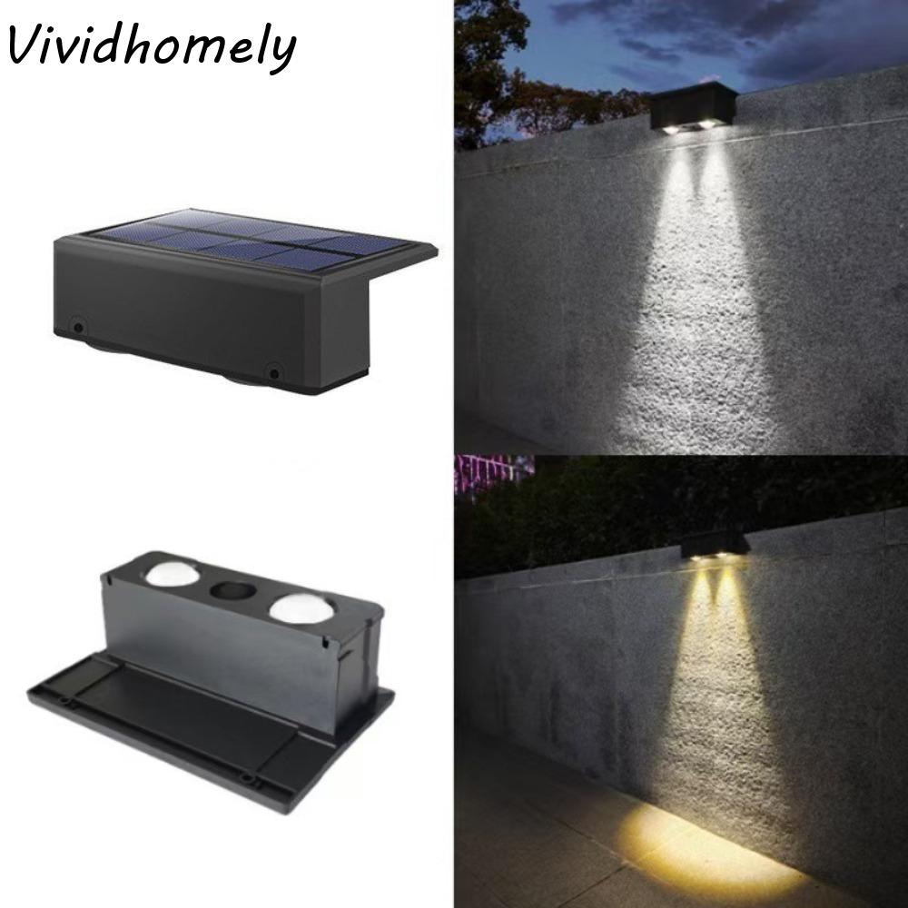 Super Bright LED Solar Garden Lights Waterproof Energy Saving Wall Mount Lamp Modern Wall-mounted Outdoor Wall Lantern Balcony