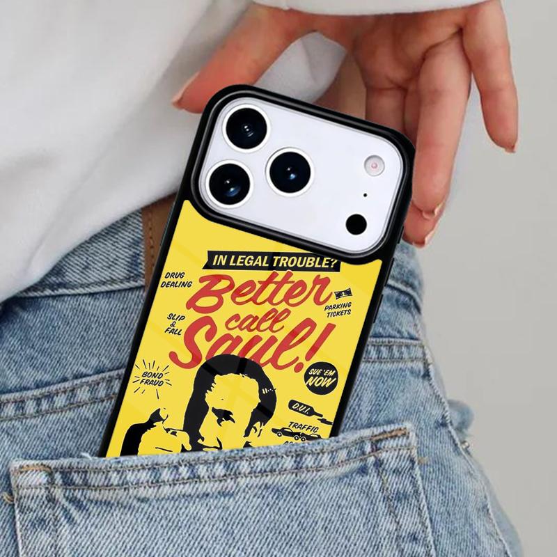 Better Call Saul Phone Case for iPhone 16e 15 14 13 12 17 Pro Max Plus Air 17pro Cover Coque