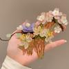 Flower Chinese Style Hair Stick Hair Comb Hanfu Hairpin Retro   Cheongsam Accessories
