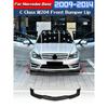 For Mercedes-Benz C Class W204 C180 C200 C250 C300 C350 2011 2013 2014 Automobile Front Bumper Splitter Lip Splitter Body Kit