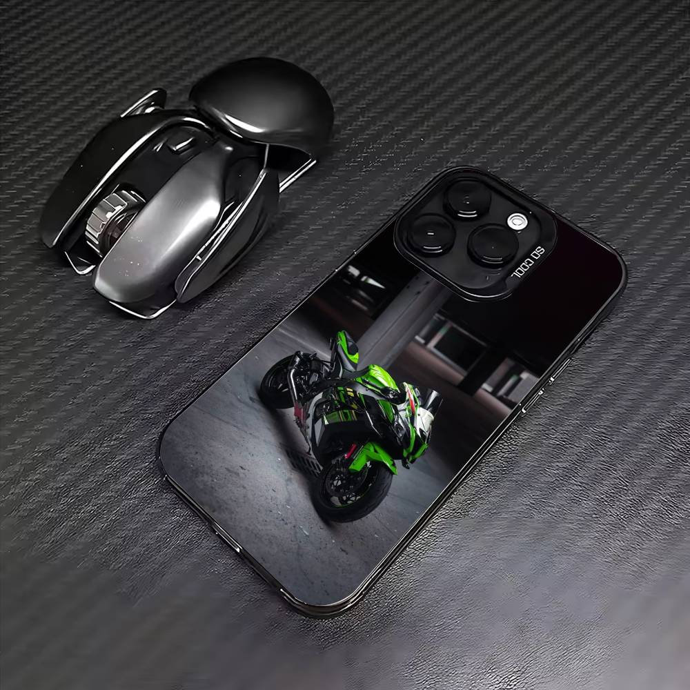 NINJA 1100SX SE Phone Case For iPhone17,16,15,14,13,12,11 Plus,Pro Max Colored Silver Plated Inside Cover