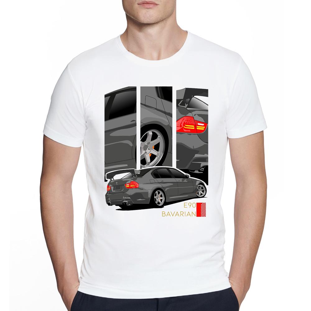 Vintage Germany EUDM E34 M5 E36 M3 Print T-shirt Harajuku Men Women Summer Casual Hip Hop Streetwear Boy Old School Tops Tees