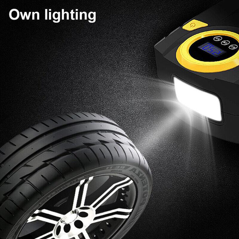 12V 150PSI  Portable Tire Compression Pump Compressor Automobile Air Compressor Digital Tire Inflation Pump LED Lamp  For Car Motorcy