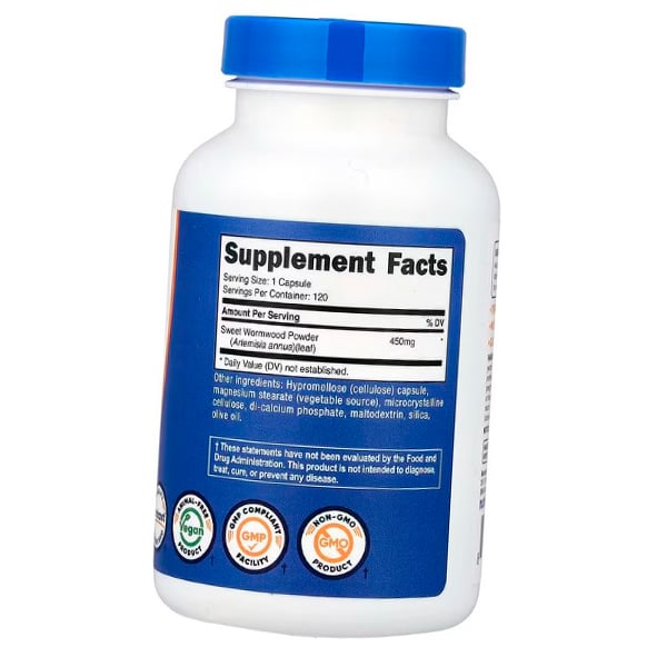 Экстракт Полыни, Wormwood 450, Nutricost  120капс (71647034)