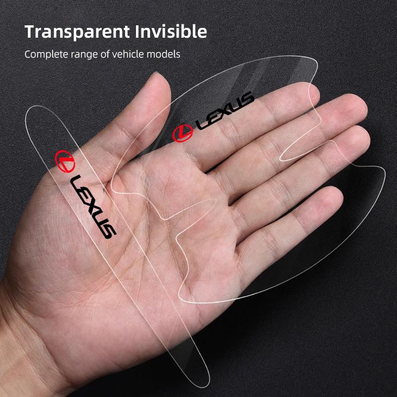 8Pcs Car Door Bowl Handle Protective Sticker Anti-collision Strip For Lexus F SPORT ES RX NX LS UX LM LX GX LC RZ IS CT GS RC HS BT9