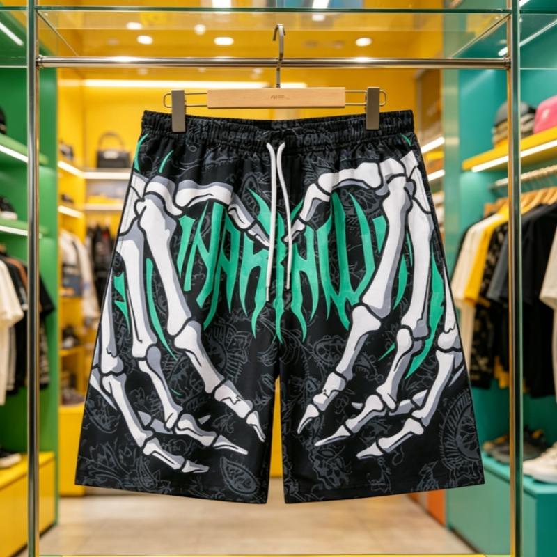 2026 Эластичные Шорты для Бега Пляжные Шорты Board Shorts Летние Пляжные Шорты с Рукой 3D Принт Y2k Шорты для Пляжа Серфинга