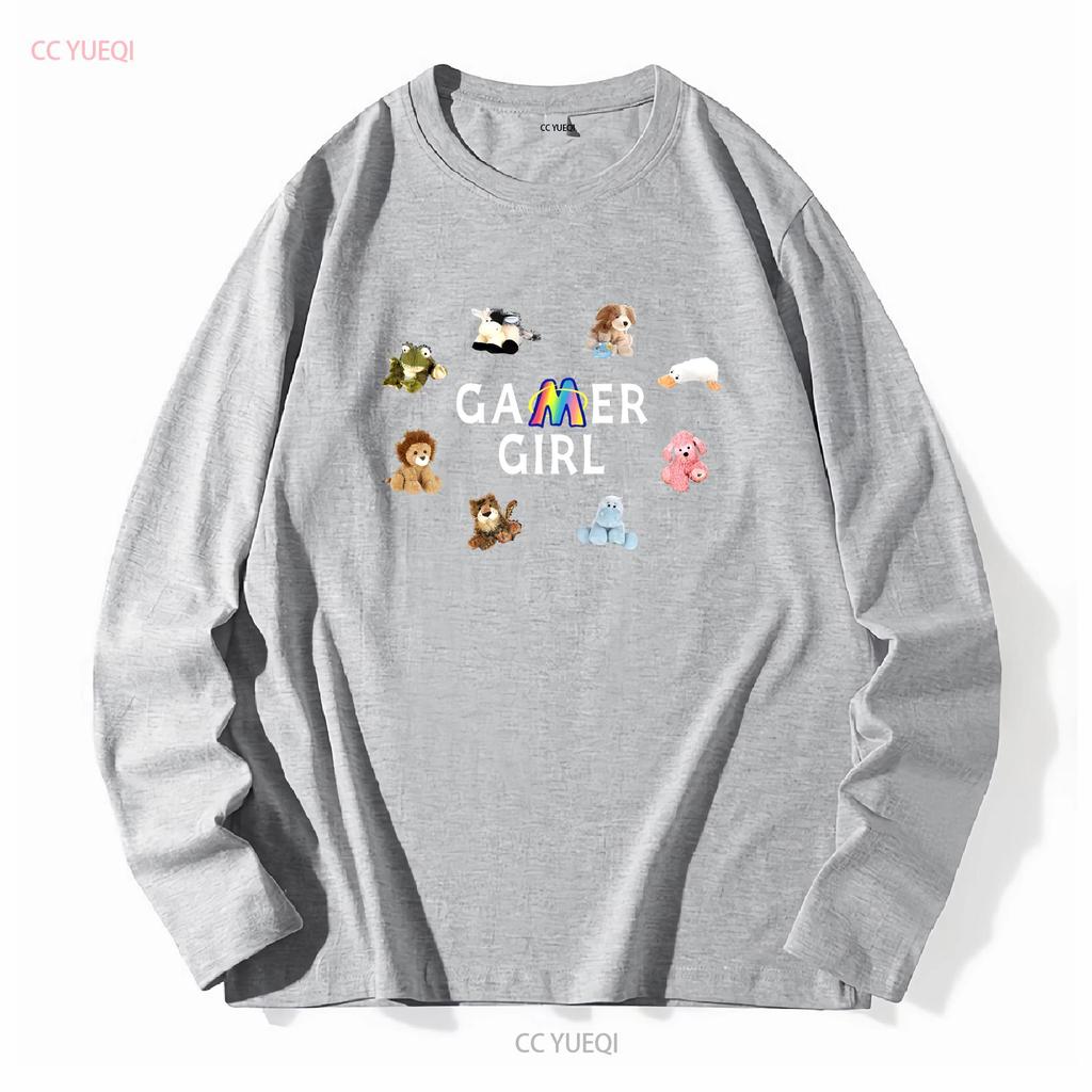 Футболка Webkinz Gamer Girl для фанатов Y2K Ретро Ностальгическая игра с длинными или короткими рукавами винтажная Выстиранная homme Дышащая