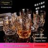 Набор европейских стаканов для виски с золотым ободком Flavinmci