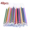 100/48/36/24/12 Colors Gel Pen Refills - Glitter Metallic Pastel Fluorescence Neon, Pen Ink Refills for Adult Coloring Books