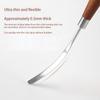 Make-up Nail Art Mixing Spatula Ergonomic Wood Handle Portable Reusable Stick for Salon Home Nail Art DIY